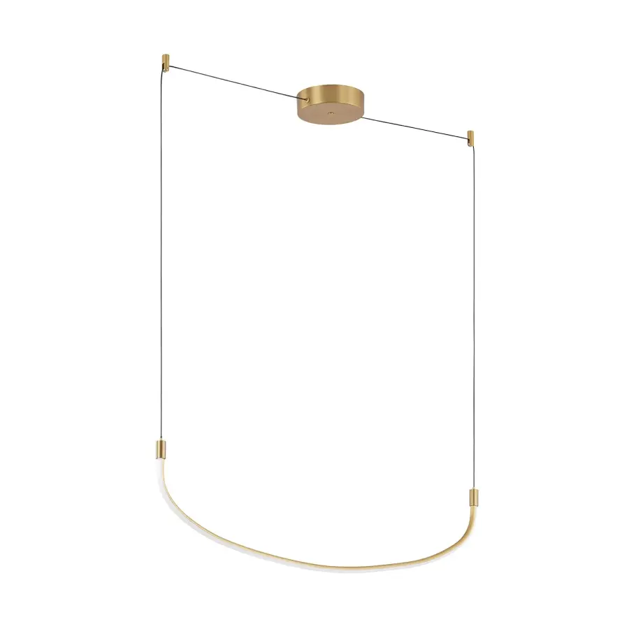 Talis 48-Inch Linear Pendant in Brushed Gold - Image 10