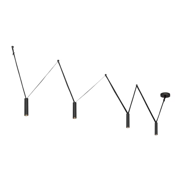 Mason 4-Light Linear Pendant with Metal Strap Detail - Image 11