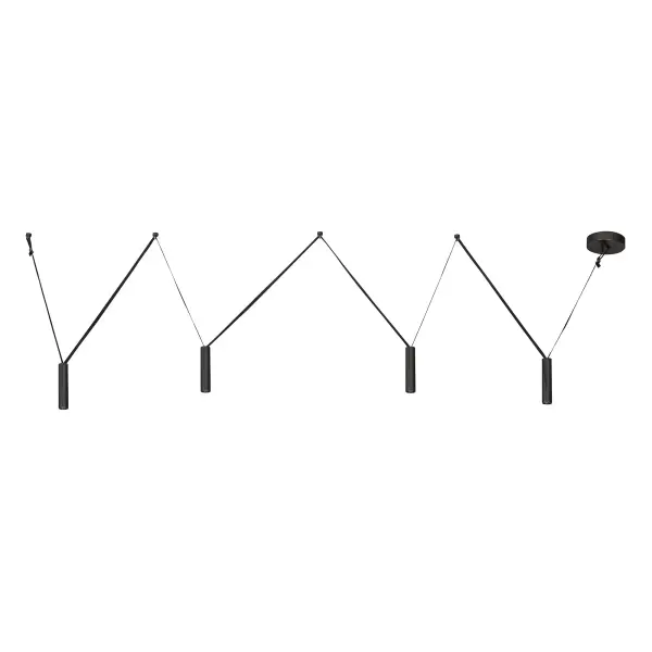 Mason 4-Light Linear Pendant with Metal Strap Detail - Image 13