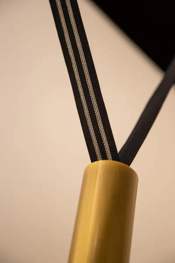 Mason 4-Light Linear Pendant with Metal Strap Detail - Image 8
