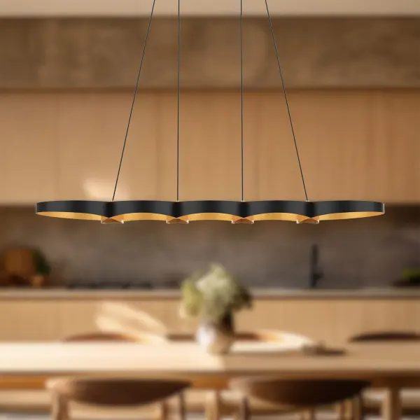 Maestro 38-Inch Linear Pendant in Matte Black - Image 4