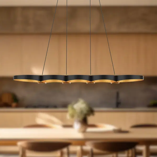 Maestro 38-Inch Linear Pendant in Matte Black - Image 6
