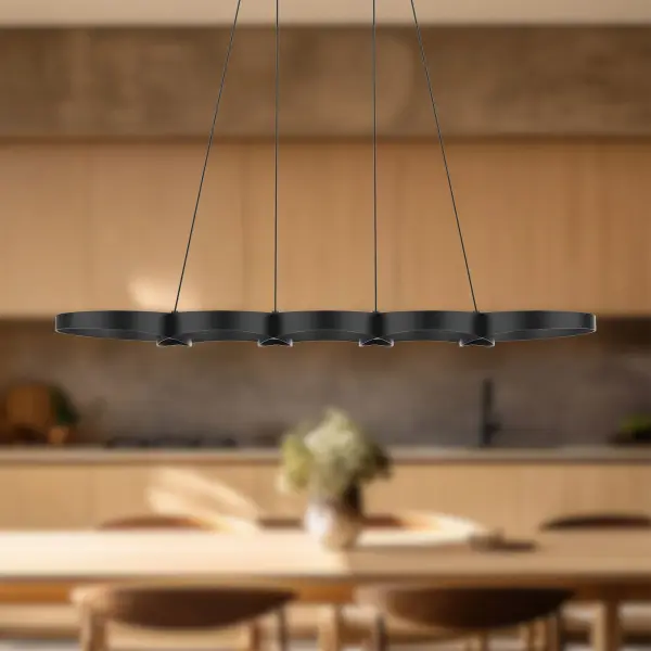 Maestro 38-Inch Linear Pendant in Matte Black - Image 7