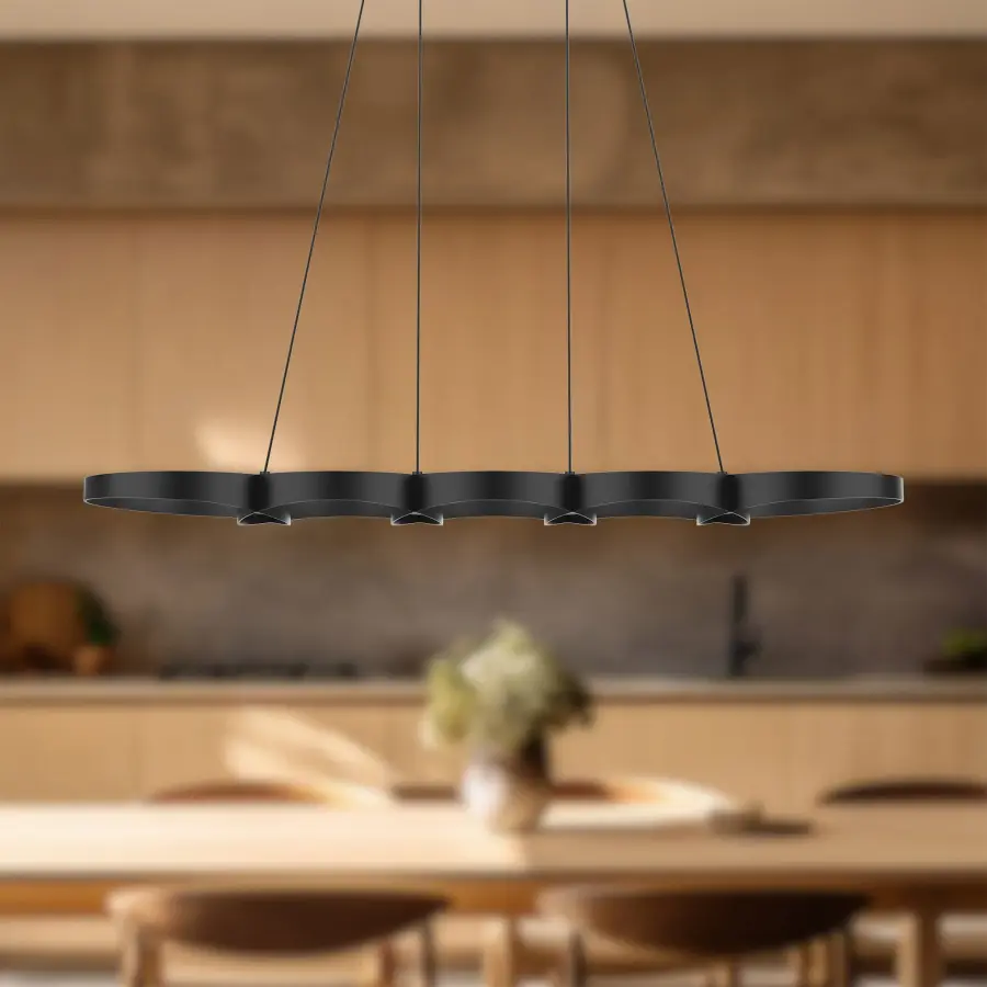 Maestro 38-Inch Linear Pendant in Matte Black - Image 7