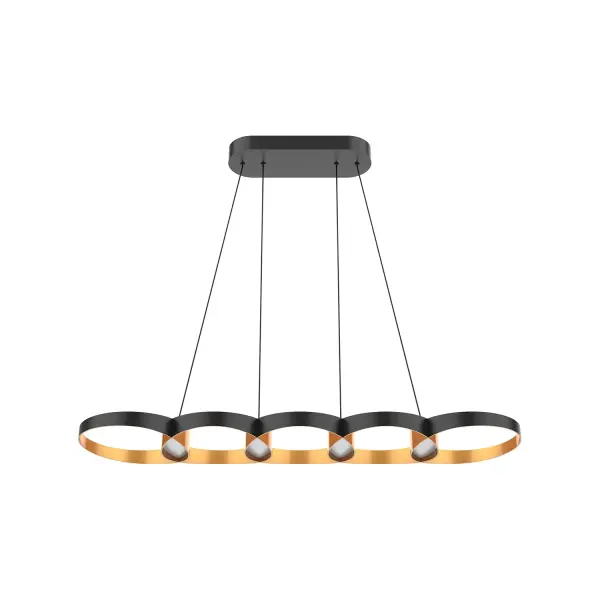 Maestro 38-Inch Linear Pendant in Matte Black - Image 9