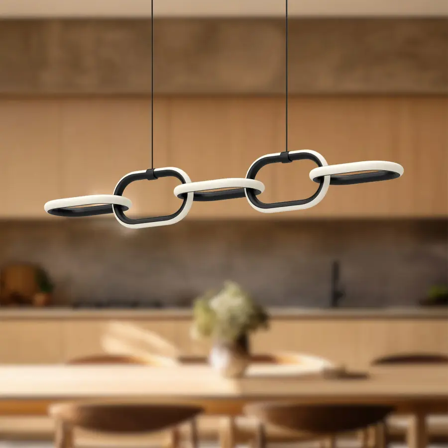 Airen 36" Linear Pendant in Matte Black - Image 3