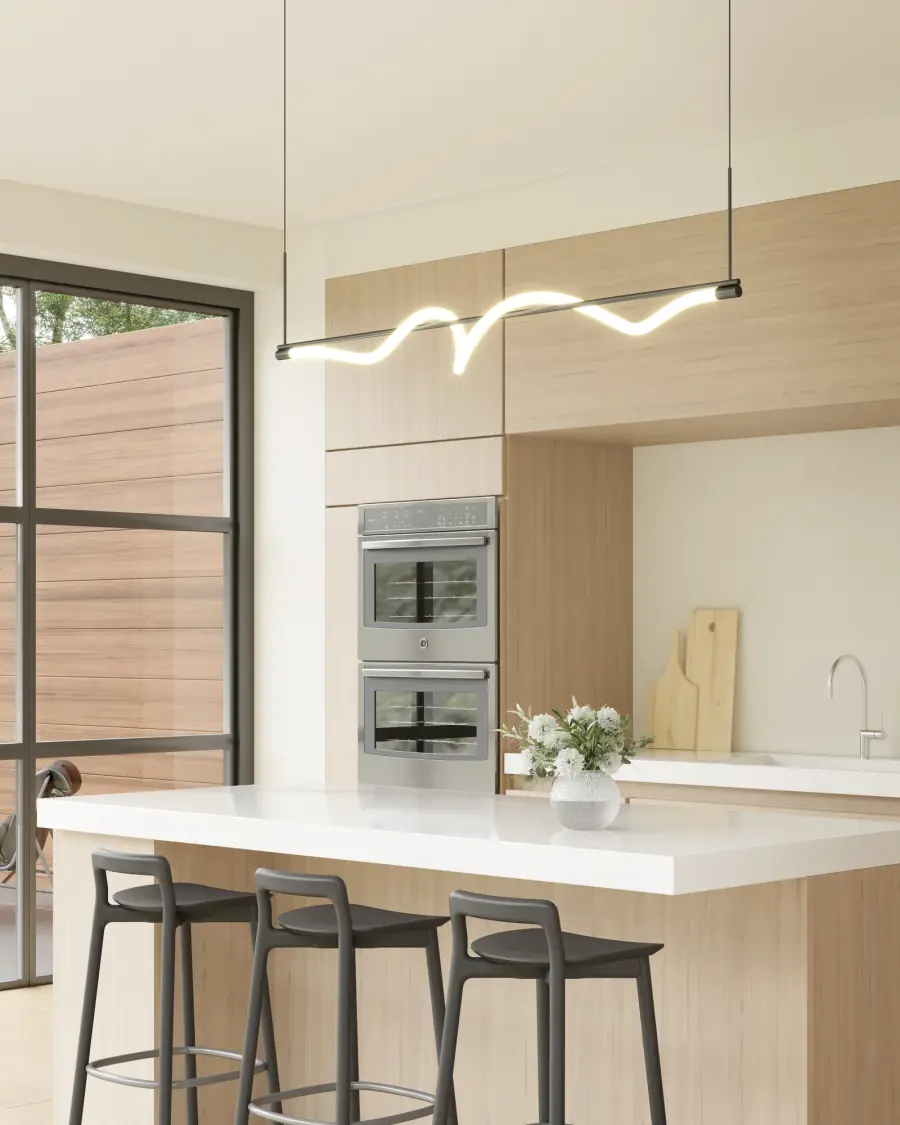 Cursive 54-Inch Linear Pendant - Image 3