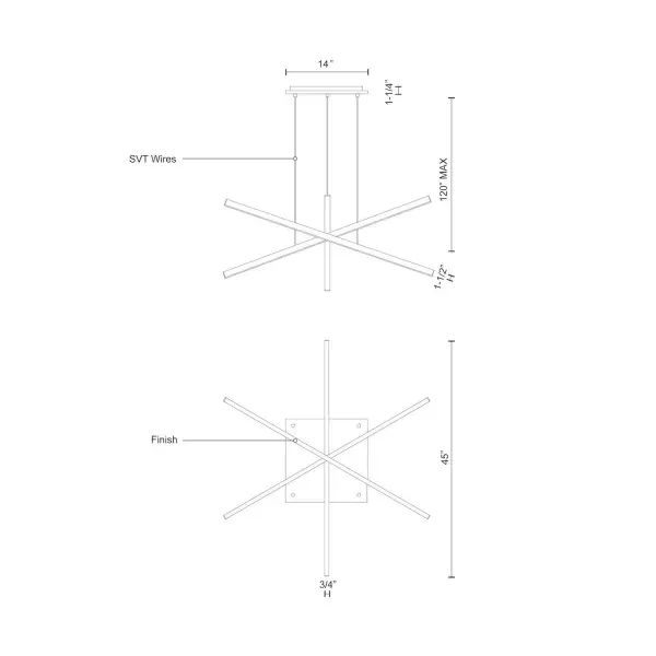 Vega 3 Head Multi Pendant - Image 17