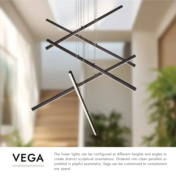 Vega 5 Head Multi Pendant in Brushed Gold - Image 15