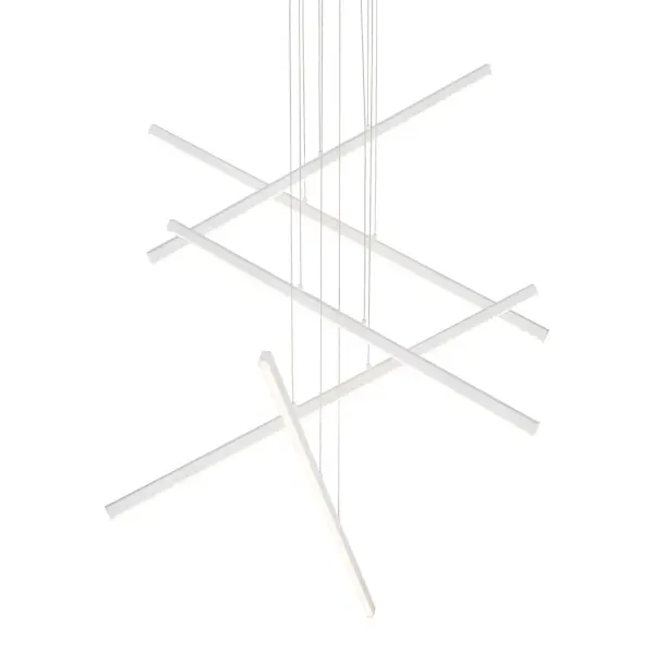 Vega 5 Head Multi Pendant in Brushed Gold - Image 10