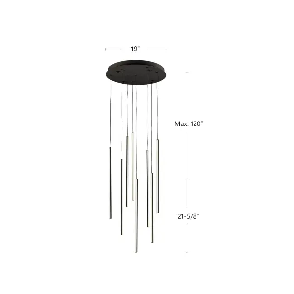 Chute 8 Head Multi Pendant - Image 7