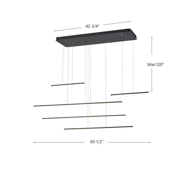 Chute Motion 60-Inch Multi Pendant - Image 9
