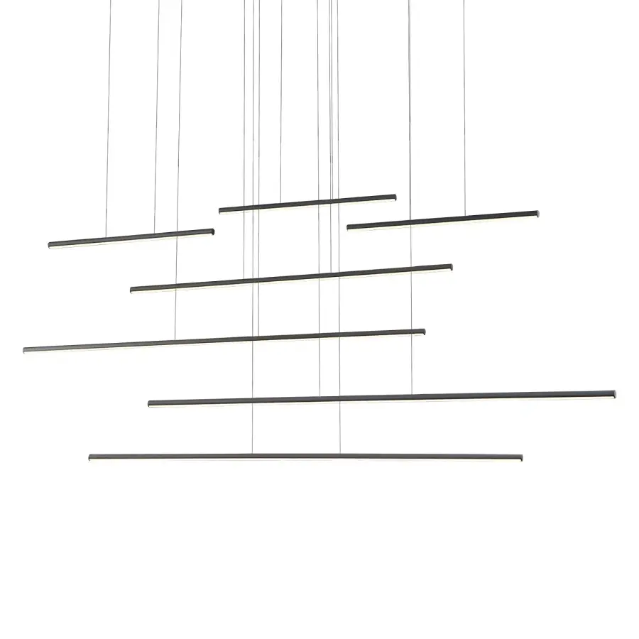 Chute Motion 70-Inch Multi Pendant in Black - Image 2