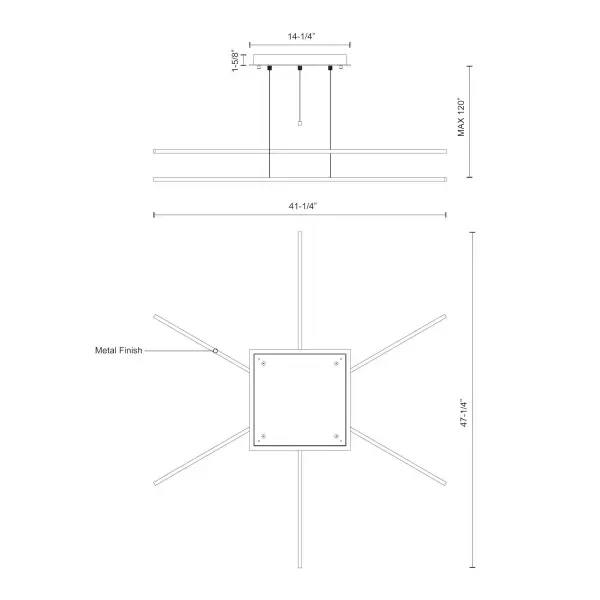 Vega Minor 3-Light Multi Pendant - Image 8