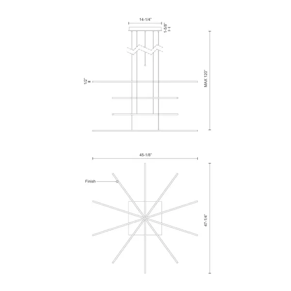 Vega Minor 5-Light Multi Pendant - Image 9