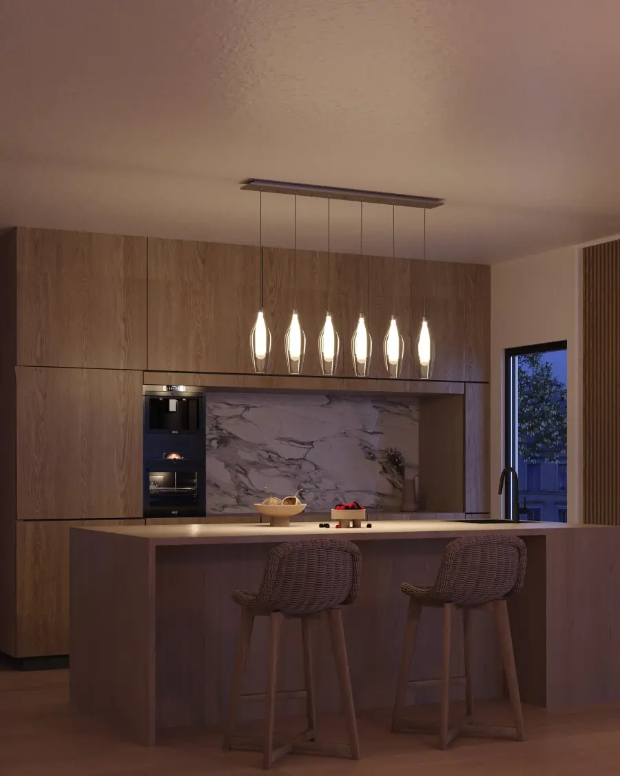 Victoria 6-Light Multi Pendant in Chrome - Image 2