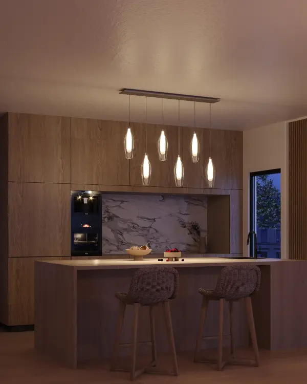 Victoria 6-Light Multi Pendant in Chrome - Image 4