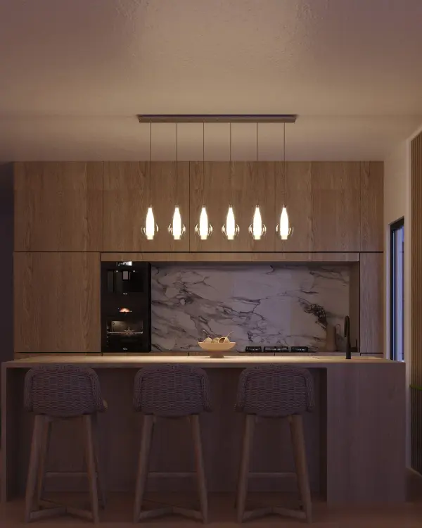 Victoria 6-Light Multi Pendant in Chrome - Image 4