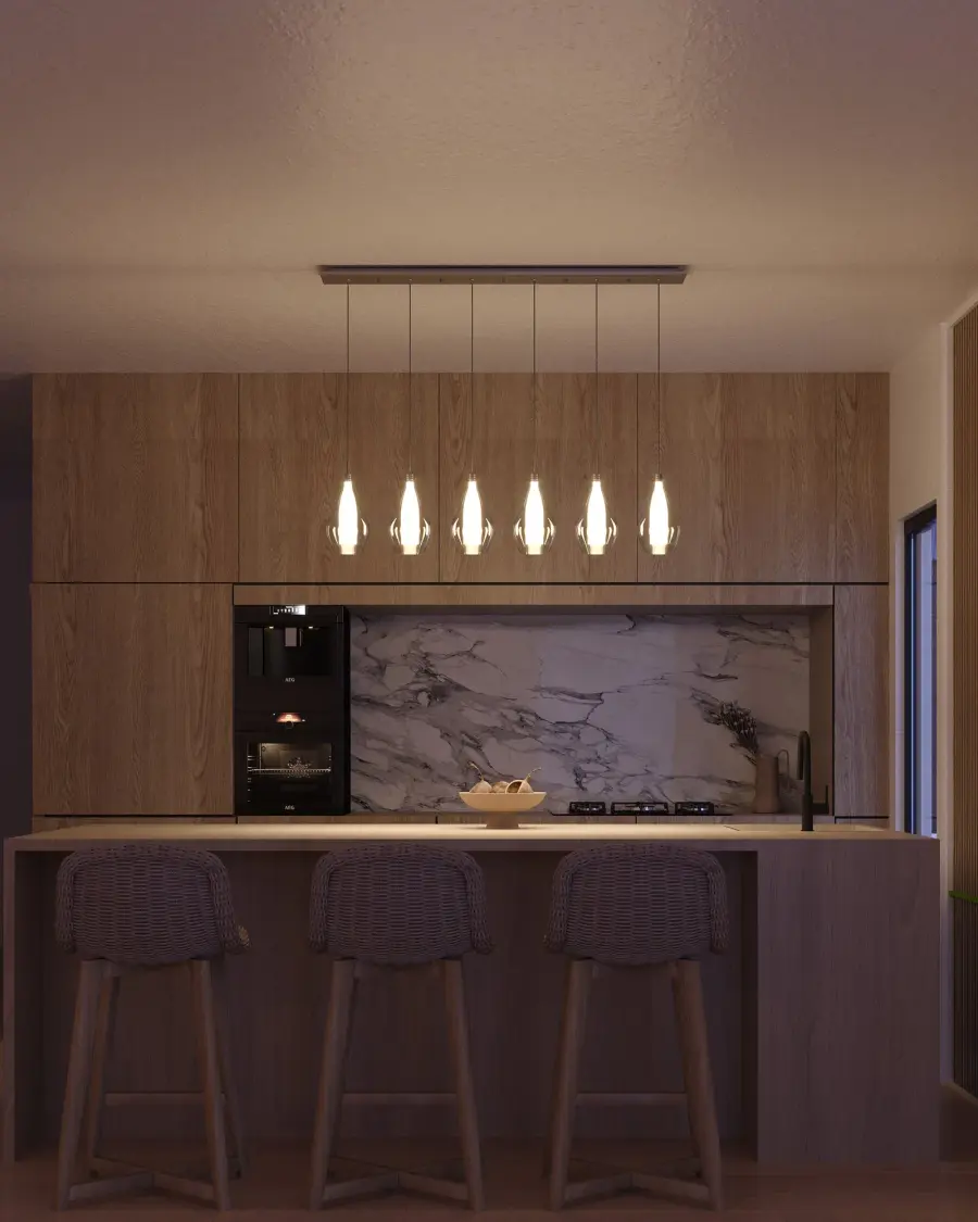 Victoria 6-Light Multi Pendant in Chrome - Image 4