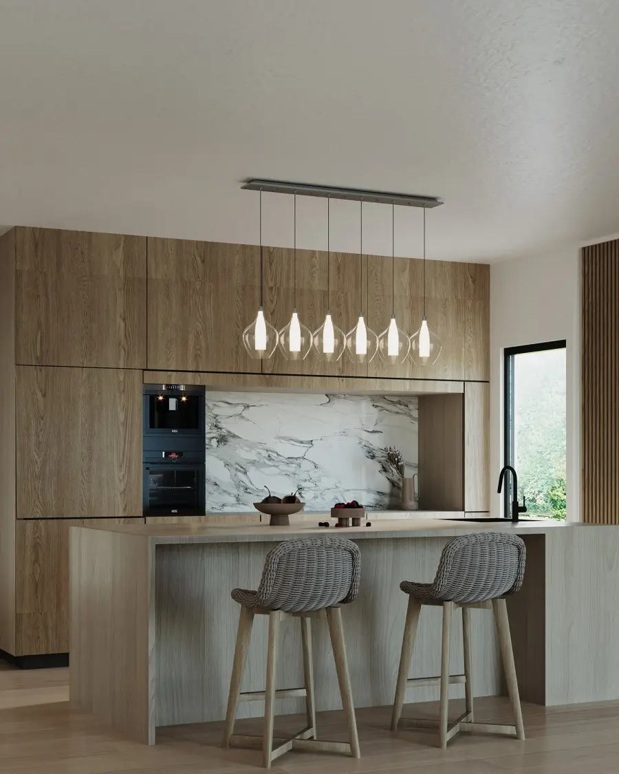 Victoria 6-Light Multi Pendant in Chrome - Image 5