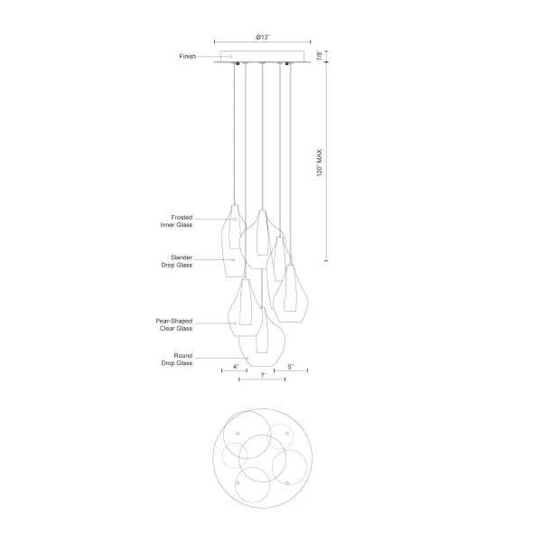 Victoria 6-Light Multi Pendant - Image 3