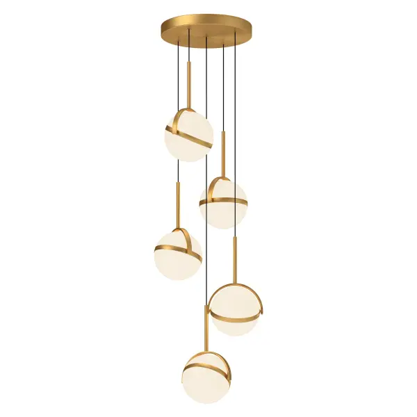 Globo 5-Light Multi Pendant in Matte Black - Image 3
