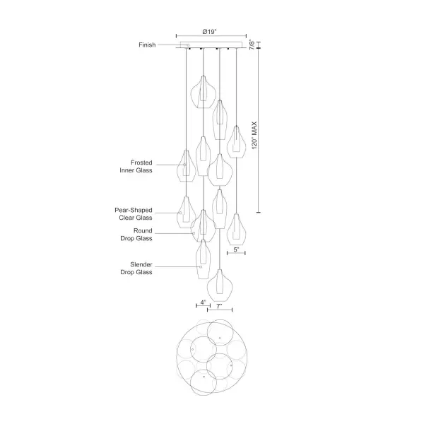 Victoria 12-Light Multi Pendant - Image 6