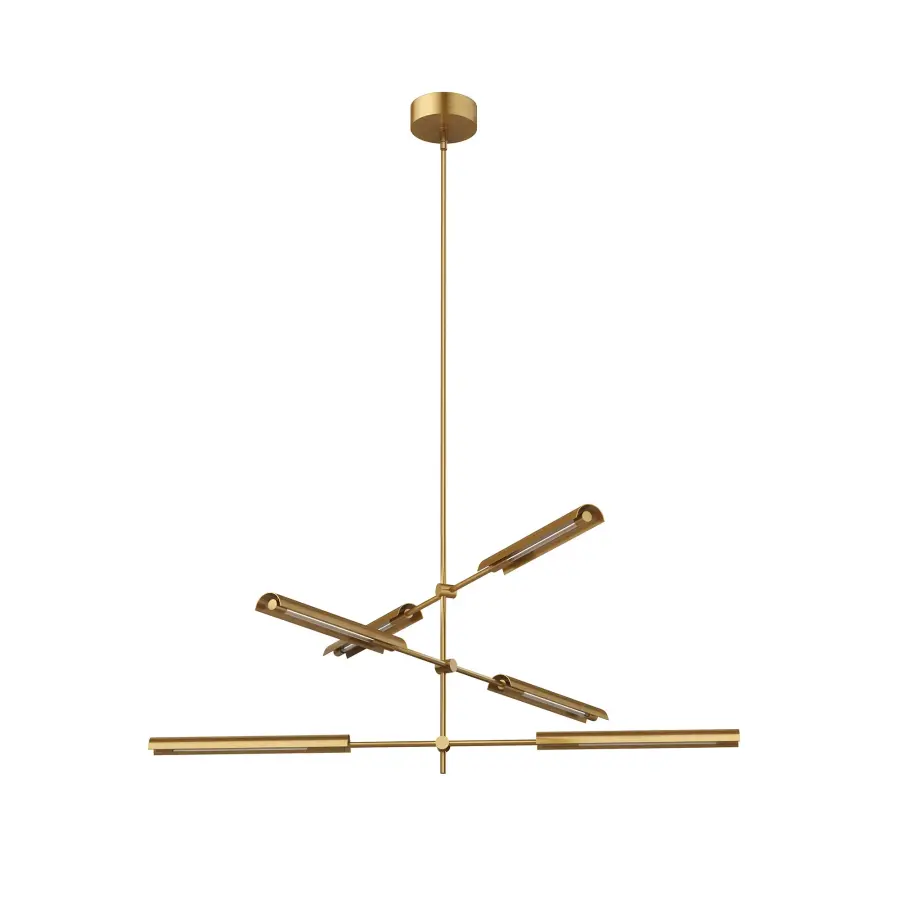 Modern Mid-Century Statement Piece with Adjustable LED Bars - Image 20