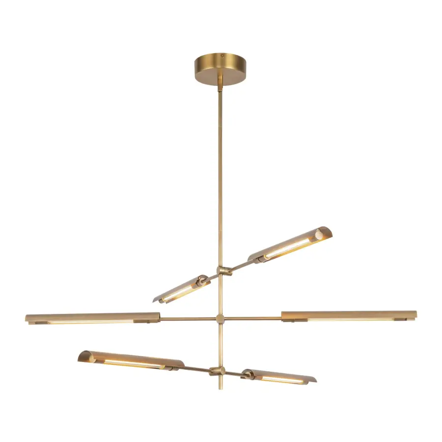 Modern Mid-Century Statement Piece with Adjustable LED Bars - Image 21
