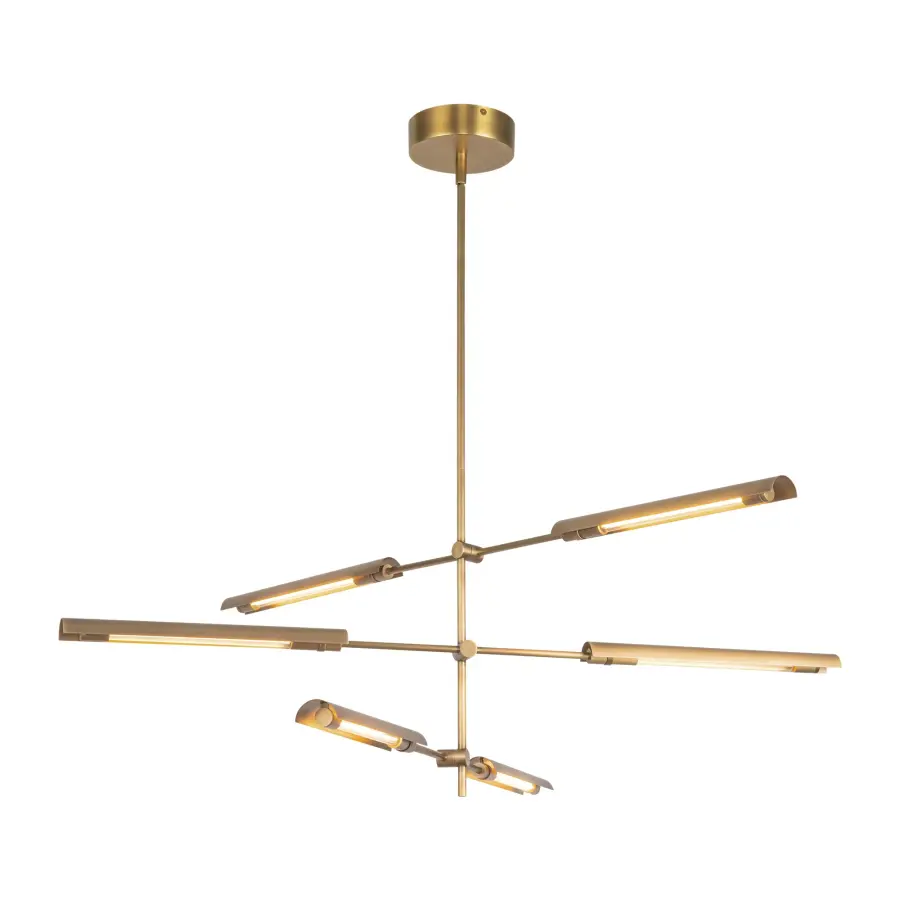 Modern Mid-Century Statement Piece with Adjustable LED Bars - Image 22