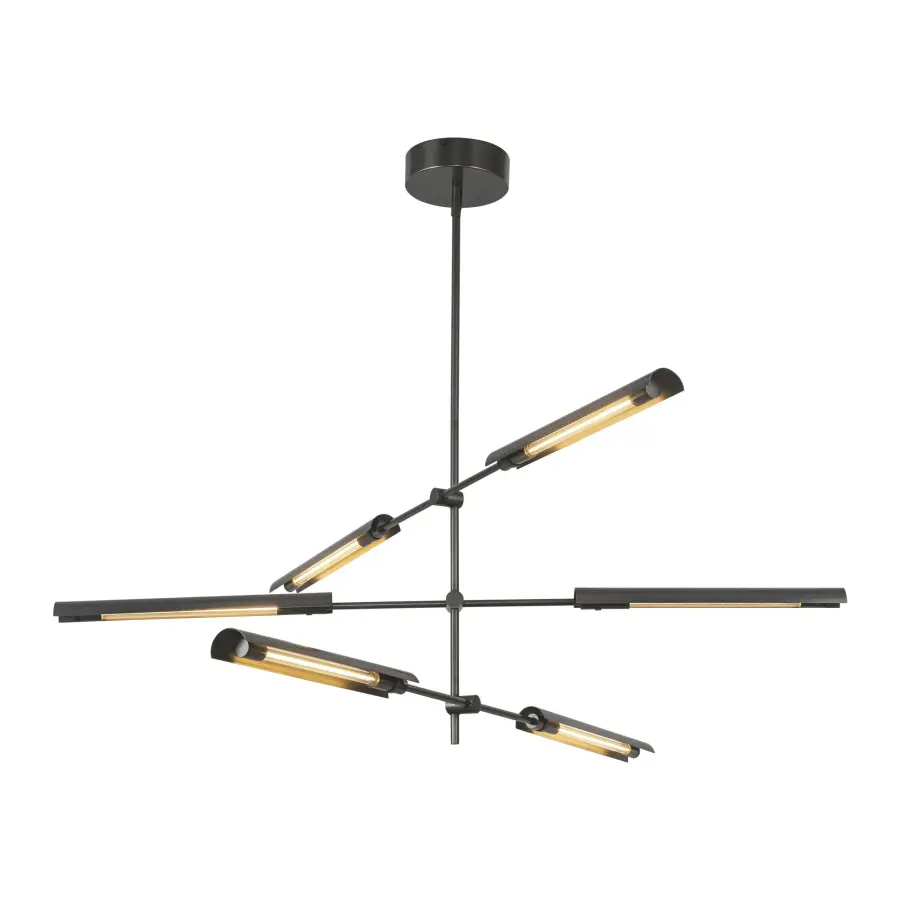 Modern Mid-Century Statement Piece with Adjustable LED Bars - Image 8