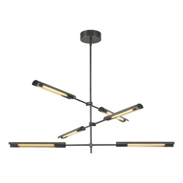 Modern Mid-Century Statement Piece with Adjustable LED Bars - Image 9