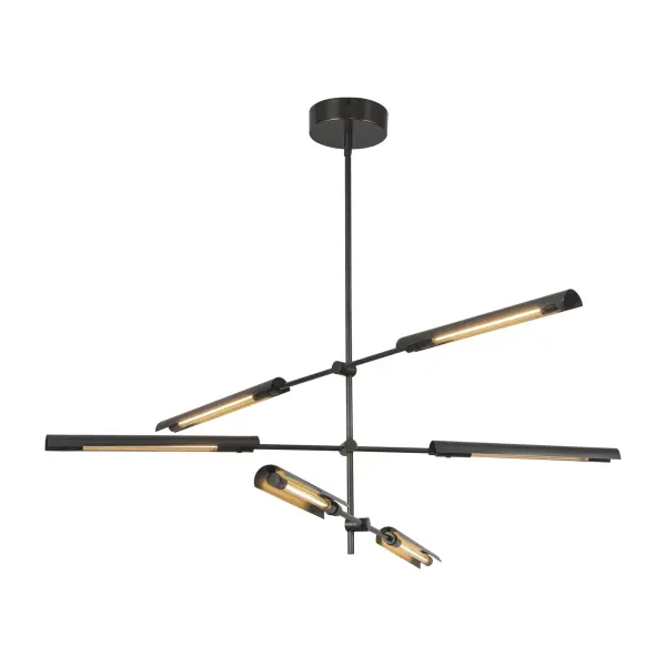 Modern Mid-Century Statement Piece with Adjustable LED Bars - Image 10