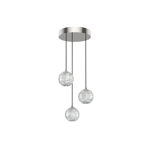 Marni 3-Light Multi Pendant in Natural Brass - Image 1