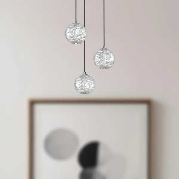 Marni 3-Light Multi Pendant in Natural Brass - Image 3
