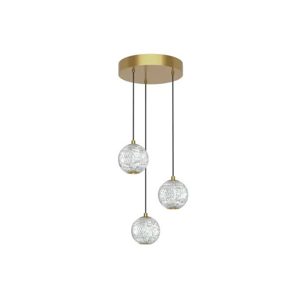 Marni 3-Light Multi Pendant in Natural Brass - Image 4