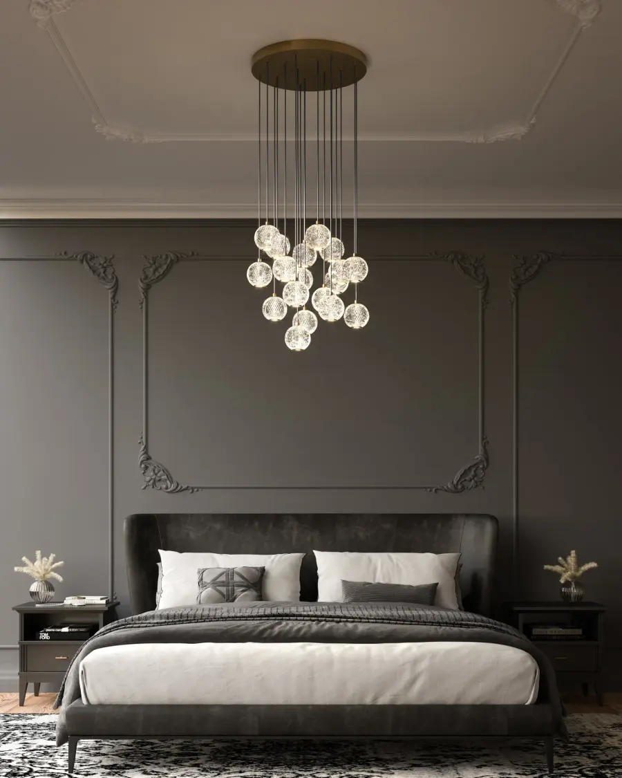 Marni 18 Light Multi Pendant in Natural Brass - Image 2