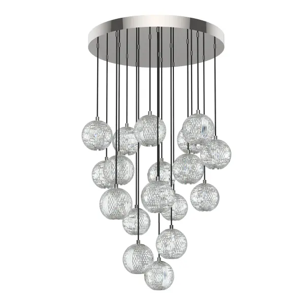 Marni 18 Light Multi Pendant in Natural Brass - Image 5