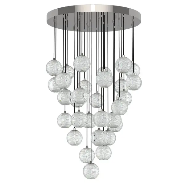 Marni 30-Light Multi Pendant in Natural Brass - Image 1