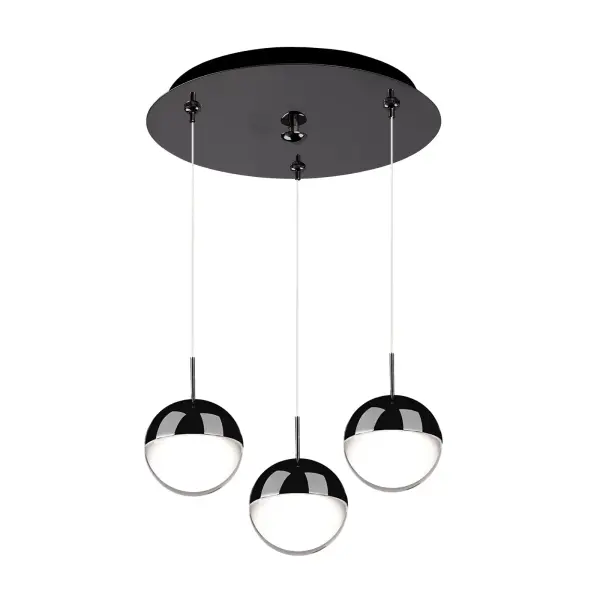Pluto 3-Light Multi Pendant in Chrome - Image 1