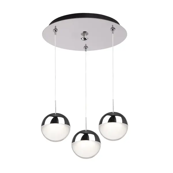 Pluto 3-Light Multi Pendant in Chrome - Image 6