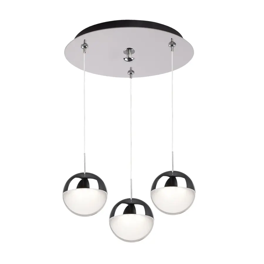 Pluto 3-Light Multi Pendant in Chrome - Image 6