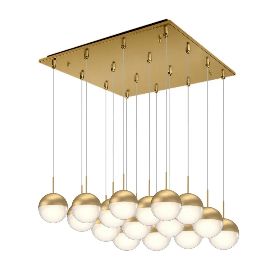 Pluto 16-Light Multi Pendant in Black Chrome - Image 5