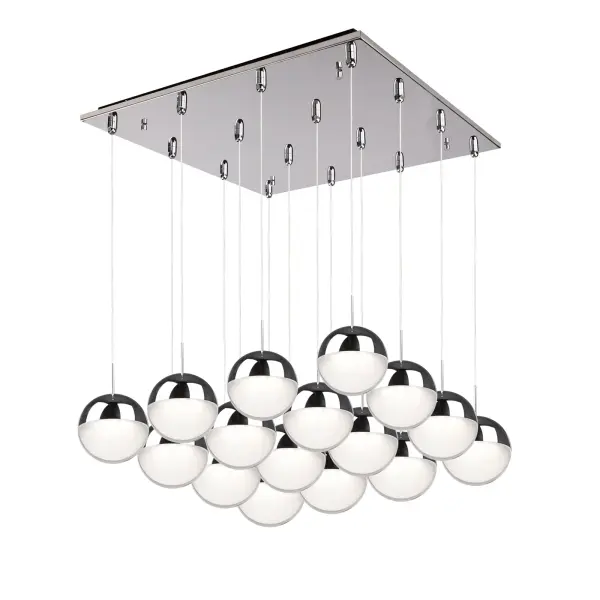 Pluto 16-Light Multi Pendant in Black Chrome - Image 6