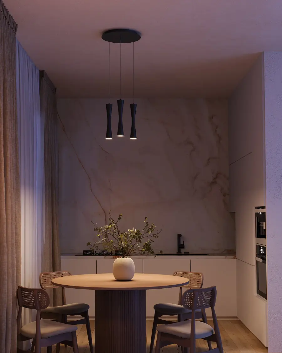 Robson 3-Head Multi Pendant in White - Image 3