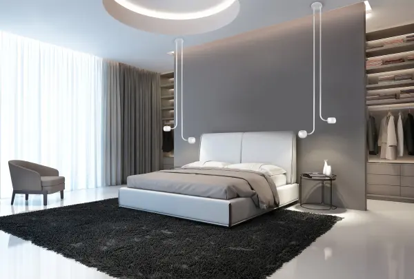 Flux 16" Multi Pendant in Gloss White - Image 2