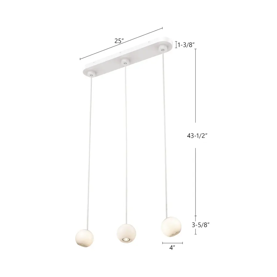 Europa 3-Light Multi Pendant - Image 4