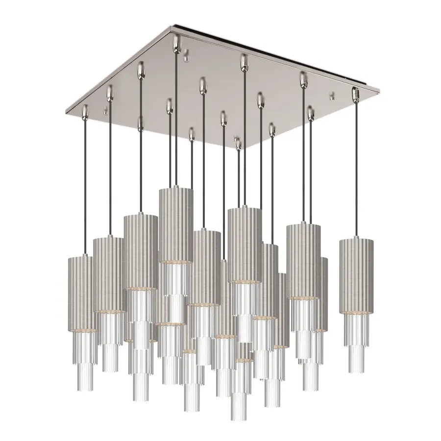 Bordeaux 16-Light Multi Pendant in Matte Black - Image 3