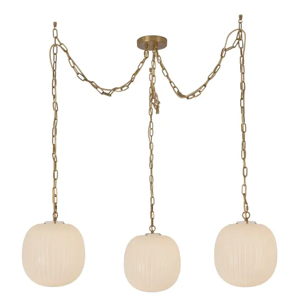 Cherise 3-Light Multi Pendant in Brushed Gold - Image 2