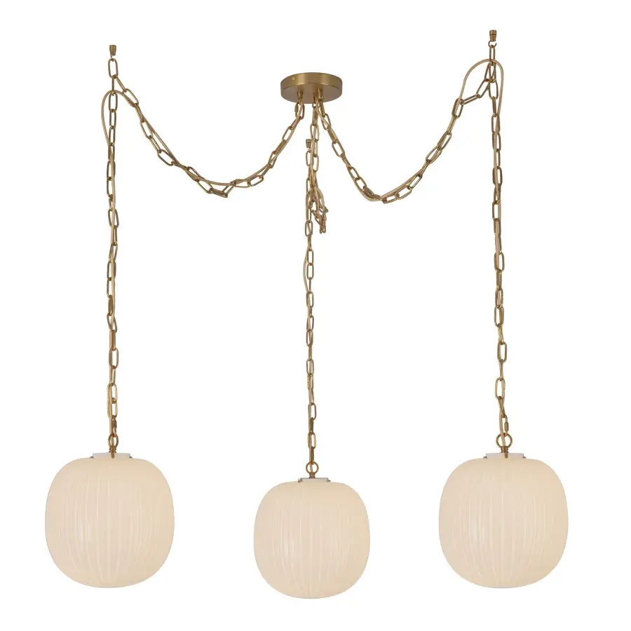 Cherise 3-Light Multi Pendant in Brushed Gold - Image 2